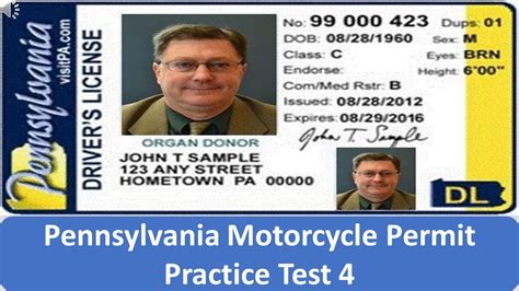 how hard is the pa motorcycle permit test|pa motorcycle permit test simulator.